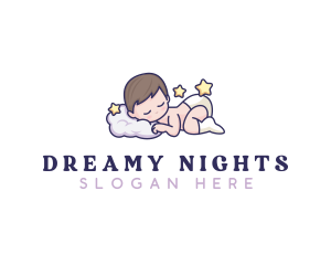 Sleepwear - Sleeping Baby Dream logo design