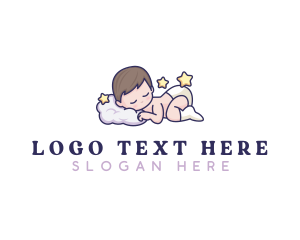 Pillow - Sleeping Baby Dream logo design