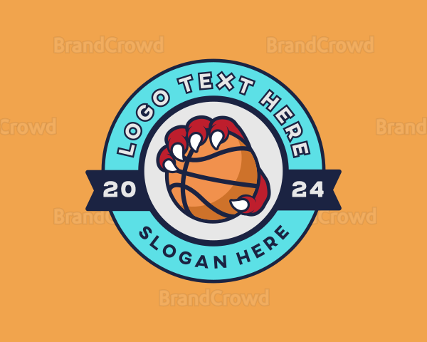 Basketball Beast Claw Logo
