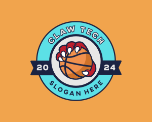 Basketball Beast Claw logo design