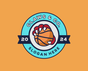 Basketball Beast Claw logo design