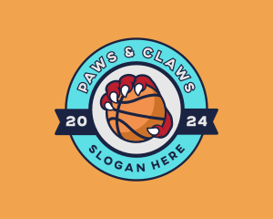 Basketball Beast Claw logo design