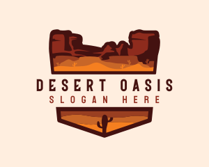 Canyon Mountain Desert logo design