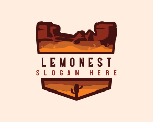 Canyon Mountain Desert logo design