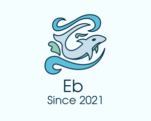 Fish - Ocean Dolphin Swim logo design