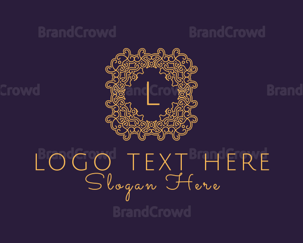 Luxurious Ornament Beauty Salon Logo