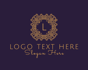 Frame - Luxurious Ornament Beauty Salon logo design