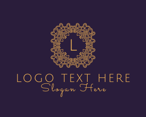 Luxurious Ornament Beauty Salon Logo
