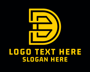 Technology - Technology Business Letter D logo design