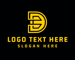 Crypto - Technology Business Letter D logo design