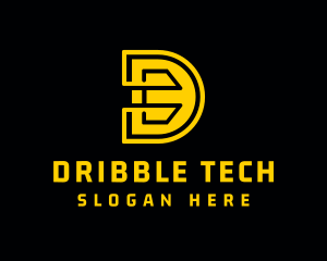 Technology Business Letter D logo design