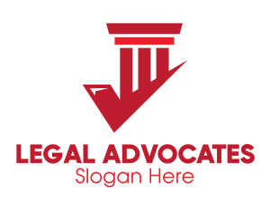 Lawyer - Check Pillar Lawyer logo design
