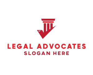 Check Pillar Lawyer logo design