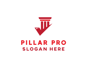 Check Pillar Column logo design