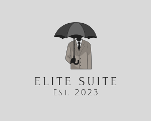 Mysterious Umbrella Man logo design