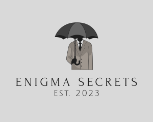 Mysterious - Mysterious Umbrella Man logo design