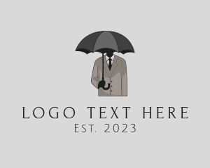 Mysterious - Mysterious Umbrella Man logo design