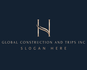 Elegant - Elegant Wave Letter H logo design