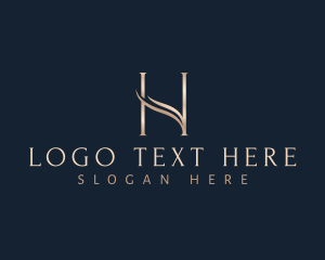 Elegant Wave Letter H Logo