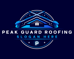 Roof Power Washing logo design