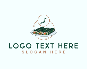 Coxinha - Japan Sushi Food logo design