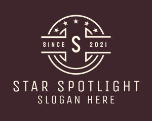 Star Badge Letter logo design