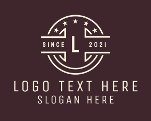 Coffee Shop - Star Badge Letter logo design