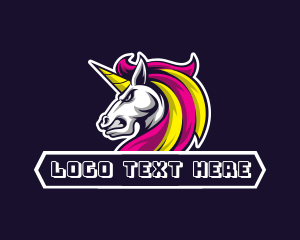 Angry - Unicorn Gaming Esport logo design