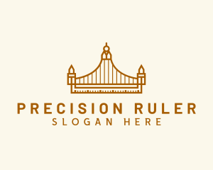 Ruler - Architecture Construction Bridge logo design