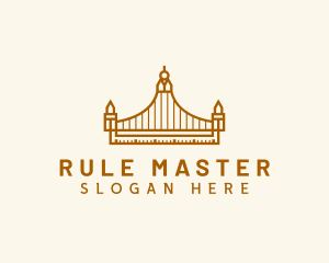 Ruler - Architecture Construction Bridge logo design