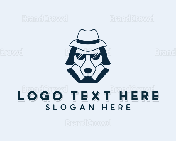 Detective Pet Dog Logo