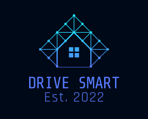 Smart Home Tech Circuit  logo design