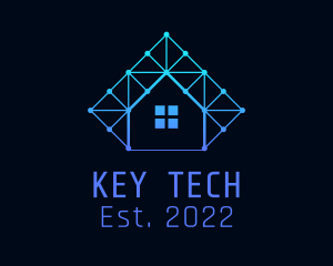 Smart Home Tech Circuit  logo design