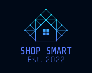 Smart Home Tech Circuit  logo design