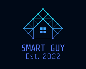 Smart Home Tech Circuit  logo design