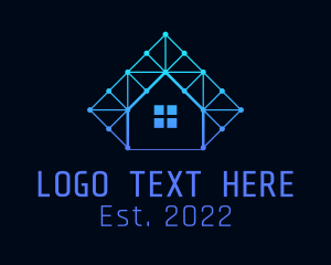 Database - Smart Home Tech Circuit logo design