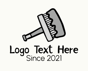 Interior - Paint Brush Tool logo design
