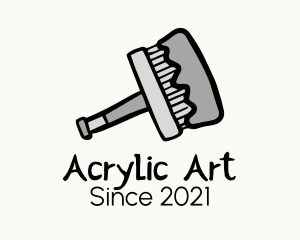 Acrylic - Paint Brush Tool logo design