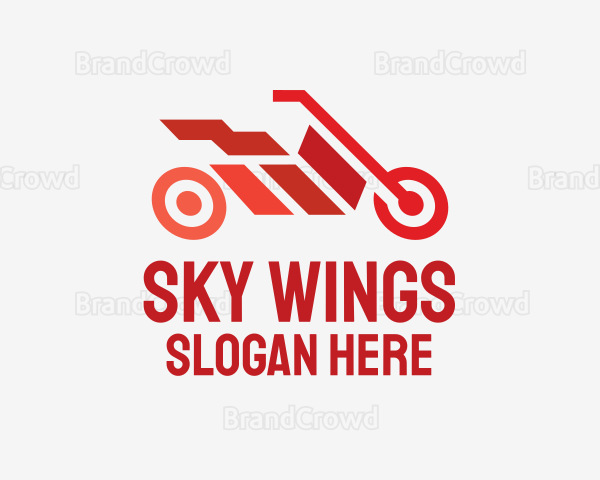 Red Motorbike Racing Logo