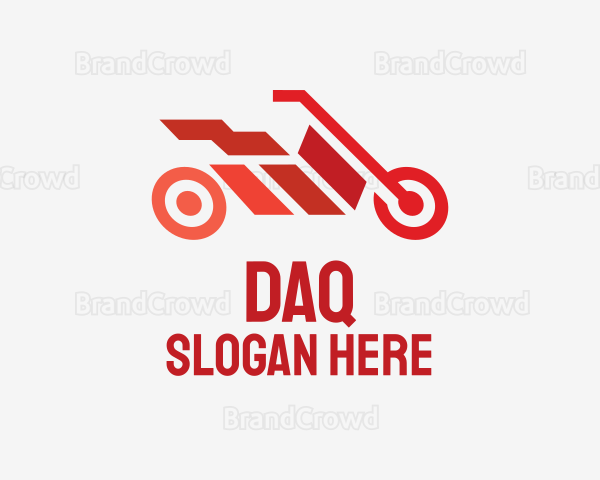 Red Motorbike Racing Logo