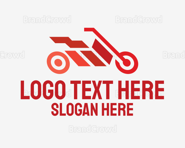 Red Motorbike Racing Logo