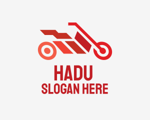Red Motorbike Racing Logo