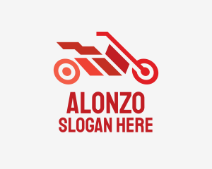 Red Motorbike Racing logo design