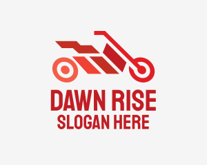 Red Motorbike Racing logo design