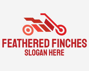 Red Motorbike Racing logo design