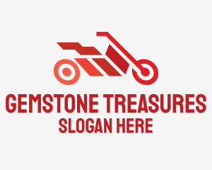 Red Motorbike Racing logo design