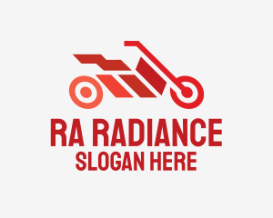 Red Motorbike Racing logo design