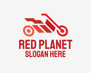 Red Motorbike Racing logo design