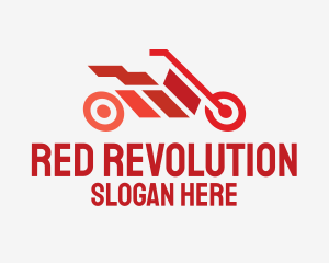 Red Motorbike Racing logo design