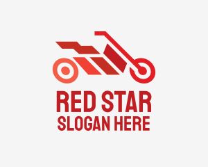 Red Motorbike Racing logo design